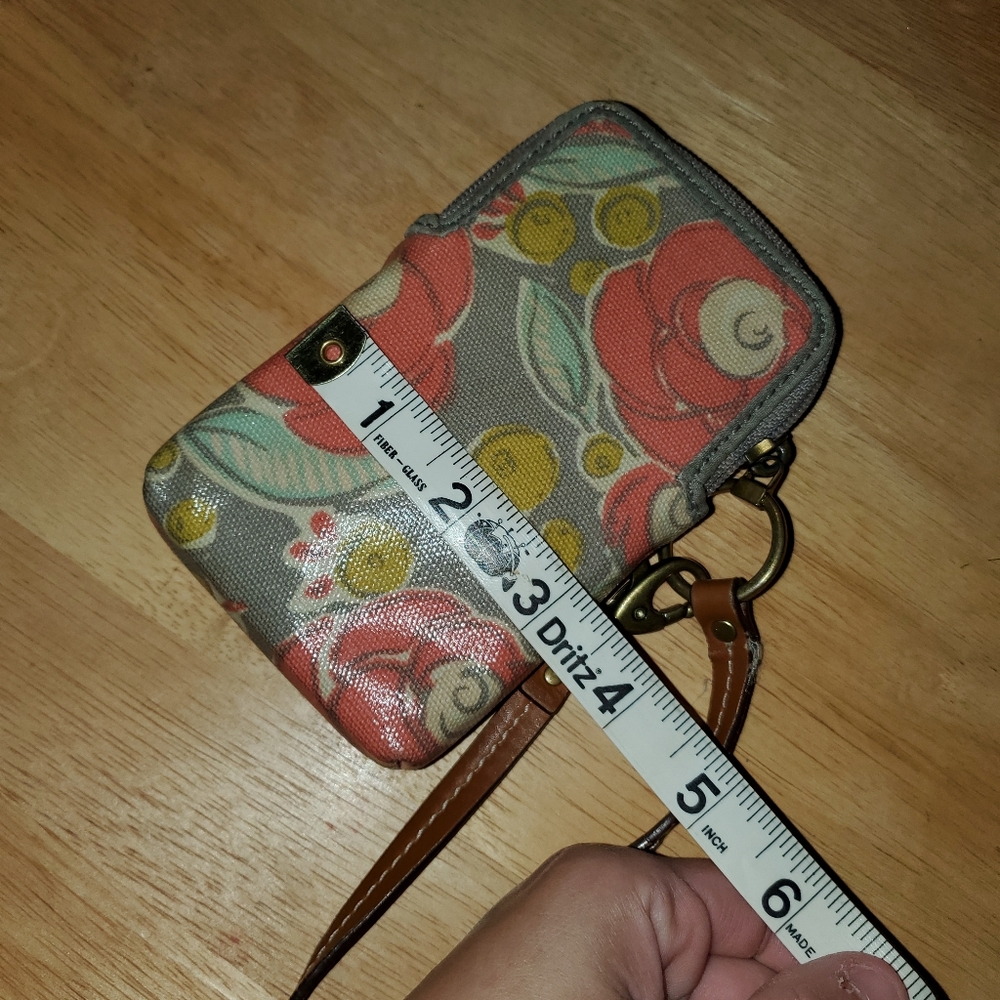 Fossil Floral Print Wallet Wristlet - image 6
